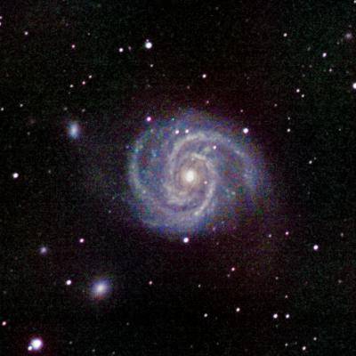 La galaxie M100, 132 poses de 30 secondes à 1600 iso.