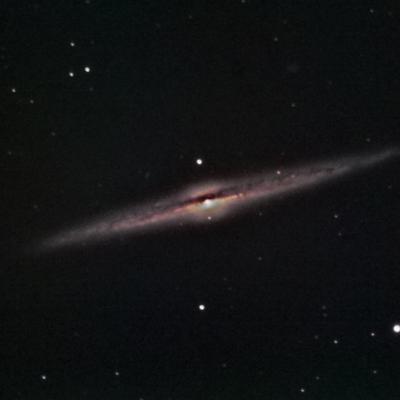 NGC 4565, Galaxie de l'Aiguille, 58 poses de 60 secondes.