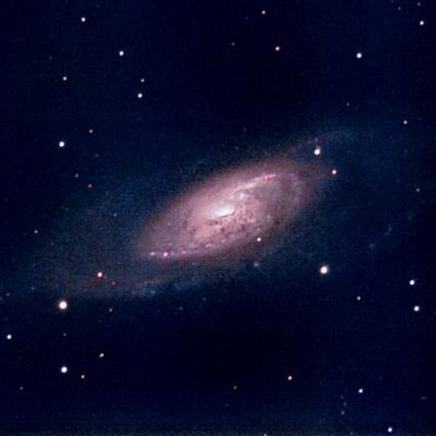 La galaxie M106, 50 poses de 60 secondes